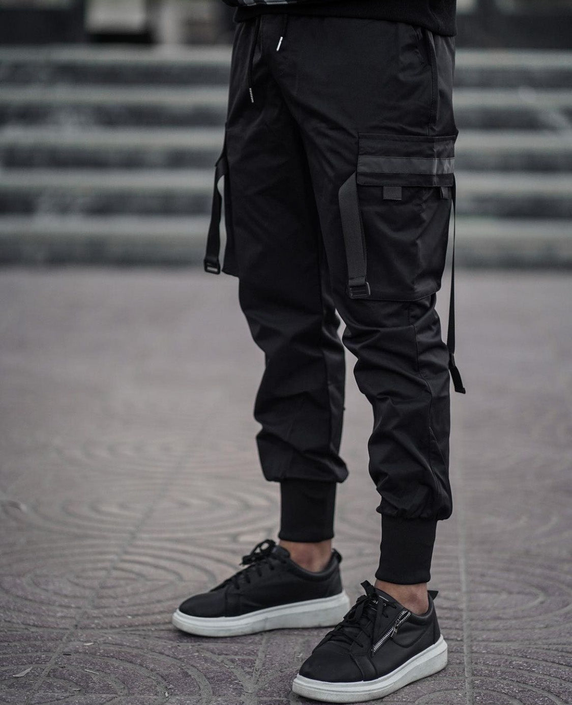 River & Rue Matte Black Joggers